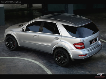 Kotflügelverbreiterungen für Mercedes ML W164 RADLAUFVERBREITERUNG Neu 8 Teilig