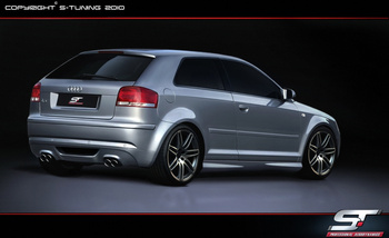 AUDI A3 8P REAR UNDERBUMPER SPOILER