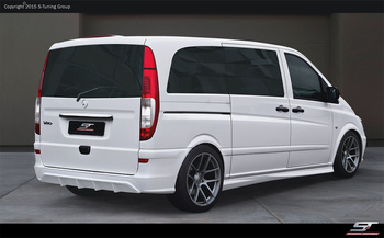MERCEDES VITO W639 REAR BUMPER Heckstoßstange SHORT