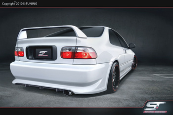 HONDA CIVIC 92-95 COUPE REAR BUMPER