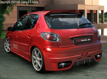 PEUGEOT 206 REAR BUMPER