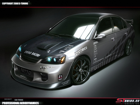 HONDA CIVIC 01-06 SEDAN FRONT BUMPER