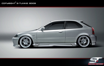 HONDA CIVIC 95-99 HATCHBACK SIDE SKIRTS