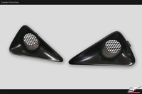 HONDA CIVIC 06-11 TYPE R FN,FN2, FK, Mugen Stoßstangenentlüftungen, Fog Vents Ducts