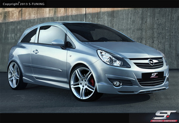 OPEL CORSA D FRONT UNDERBUMPER SPOILER