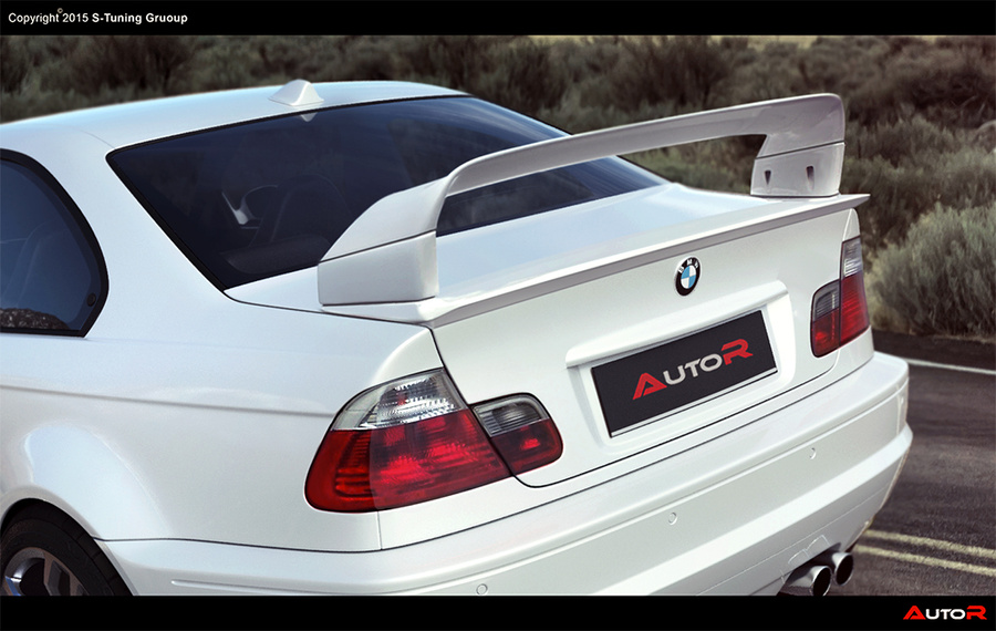 BMW E46 REAR TRUNK SPOILER GT
