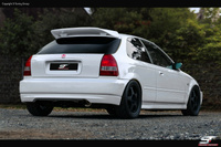 Für HONDA CIVIC VI 1995-2001 Hatchback Heckspoiler, Rear- Spoiler, Roof Spoiler ZEAL Style