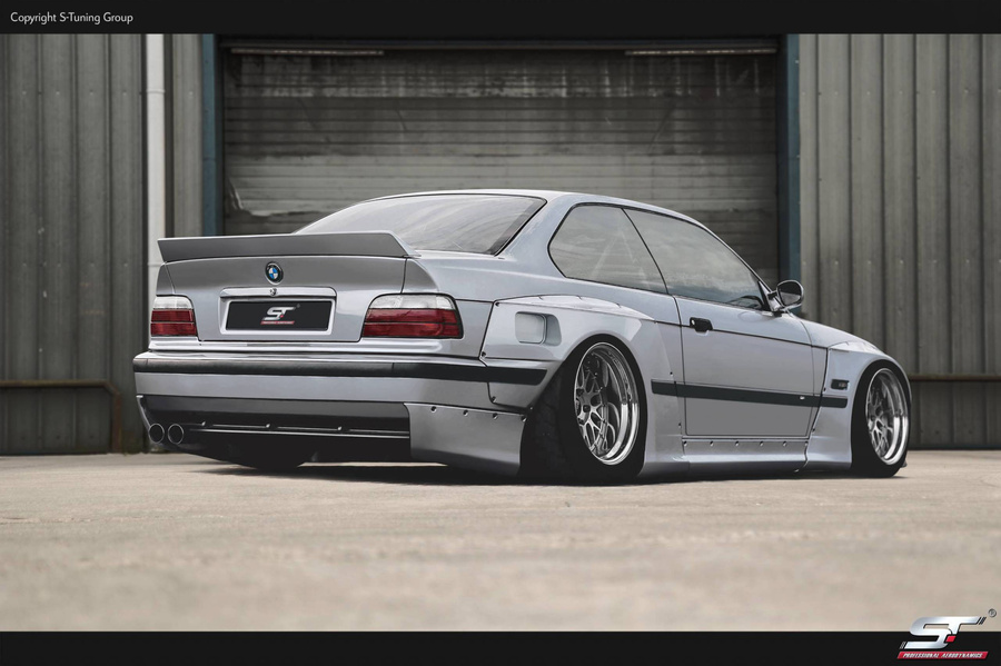 Für Bmw E36 Coupe / Cabrio Wide Body Kit , Verbreiterung, Spoiler