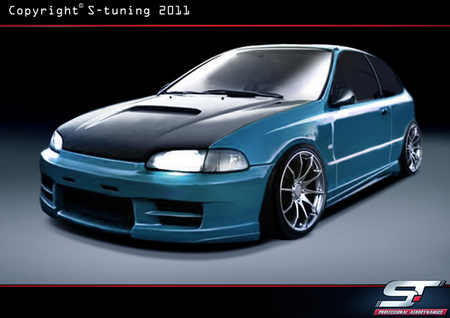 HONDA CIVIC 92-95 COUPE FRONT BUMPER