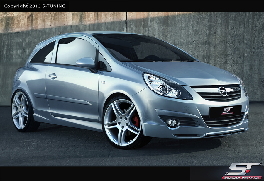 OPEL CORSA D FRONT UNDERBUMPER SPOILER