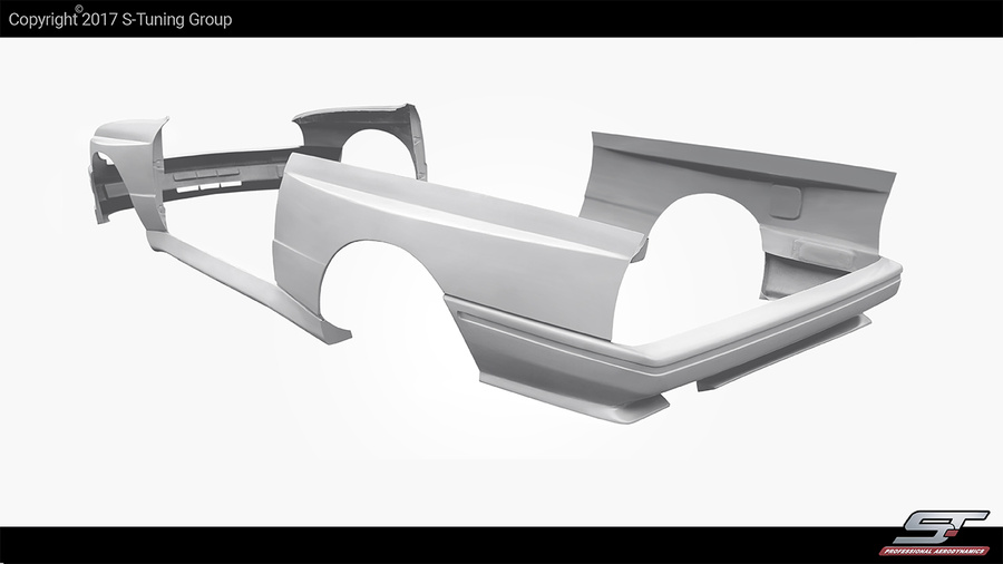 Für BMW E30 Coupe Wide Body Kit, Conversion Bodykit, Drift