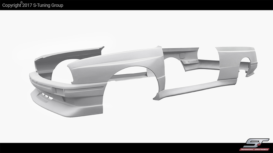 BMW E30 Coupe Wide Body Kit, Conversion Bodykit, Drift