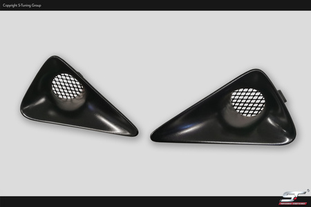 HONDA CIVIC 06-11 TYPE R FN,FN2, FK, Mugen Stoßstangenentlüftungen, Fog Vents Ducts