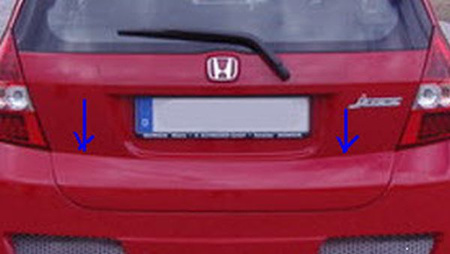 HONDA JAZZ LICENCE PLATE