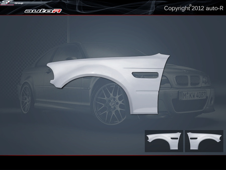 Für BMW E46 Coupe M3 Satz Kotflügel links + rechts - GFK