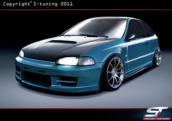 HONDA CIVIC 92-95 COUPE FRONT BUMPER