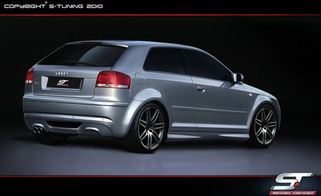 AUDI A3 8P REAR UNDERBUMPER SPOILER