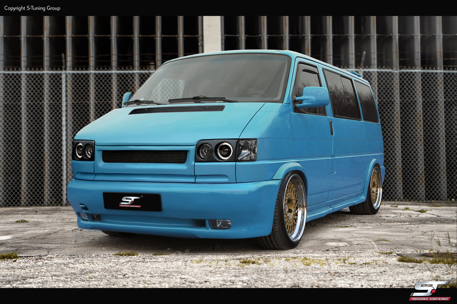 Body Kit für VW T4, Breitbau, Frontstoßstange kurze Front, Wide Body.