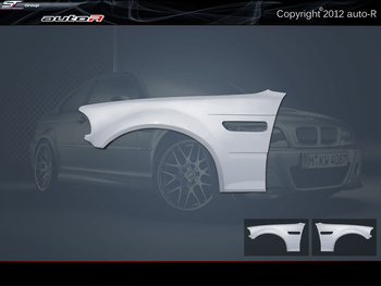 Für BMW E46 Coupe M3 Satz Kotflügel links + rechts - GFK