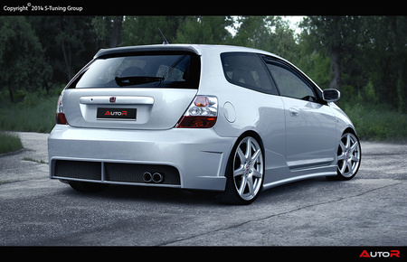 HONDA CIVIC 01-06 HATCHBACK REAR BUMPER