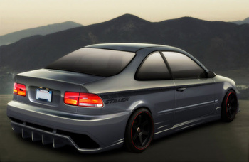 HONDA CIVIC 92-95 COUPE REAR BUMPER