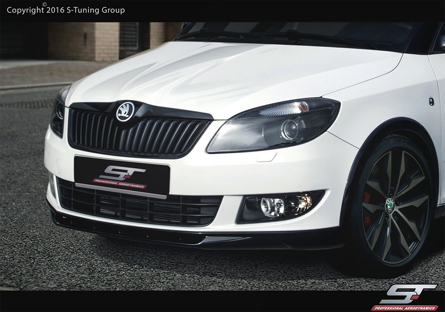 SKODA FABIA II FRONT UNDERBUMPER SPOILER