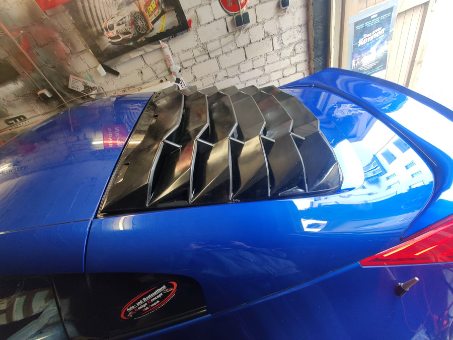 NISSAN 350Z WINDOWS LOUVER Heckscheiben Jalousie , Aussen Jalousie