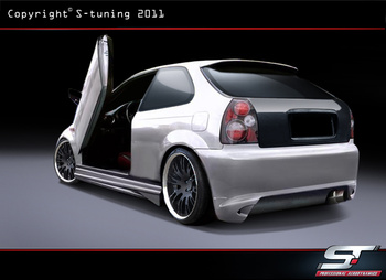 HONDA CIVIC 95-99 HATCHBACK REAR BUMPER