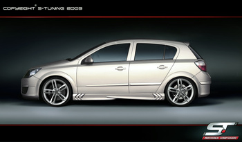 OPEL ASTRA H SIDE SKIRTS