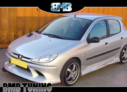 S-Tuning - Peugeot 206 Tuning Front Bumper